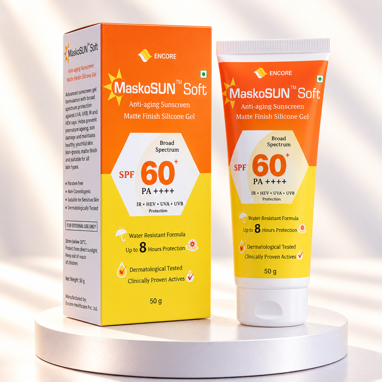 Maskosun Soft Sunscreen Gel SPF 60+ PA++++
